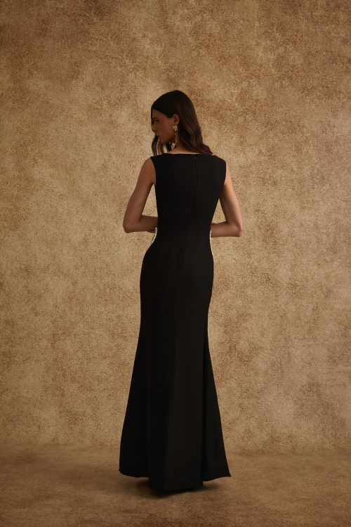 Aluf — VESTIDO PÉROLAS PRETO