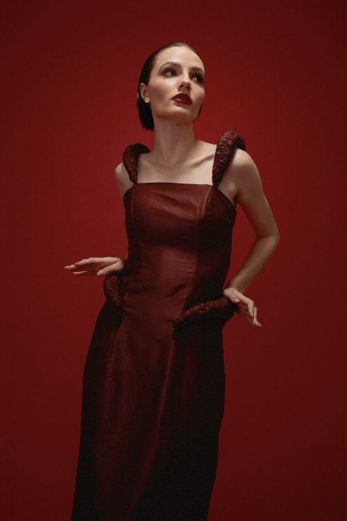 Aluf — ALUF - Vestido Pecci Cacau