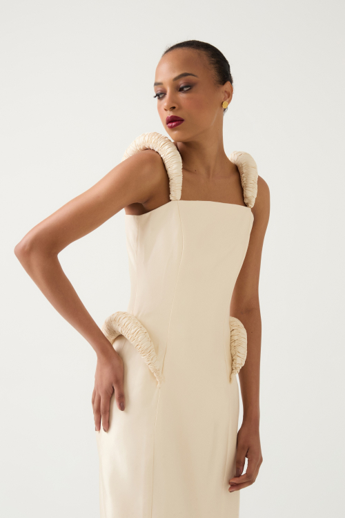 Aluf — ALUF - Vestido Pecci Off White