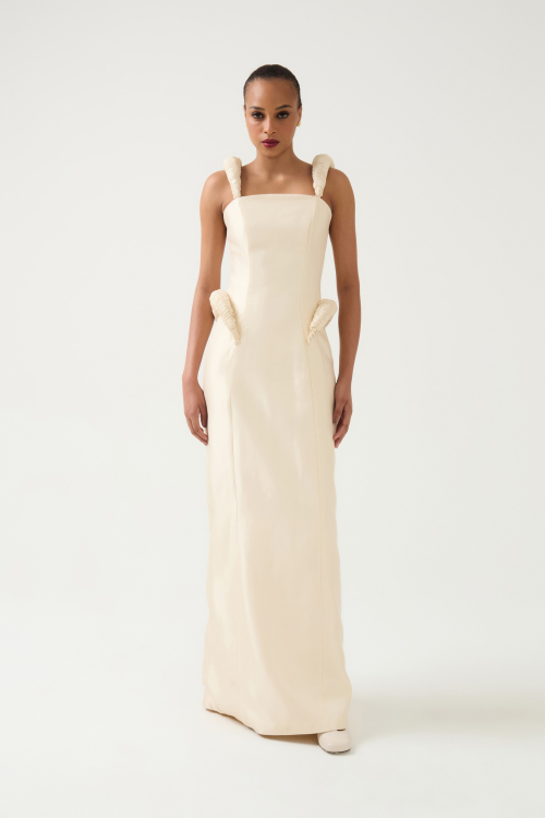 Aluf — ALUF - Vestido Pecci Off White
