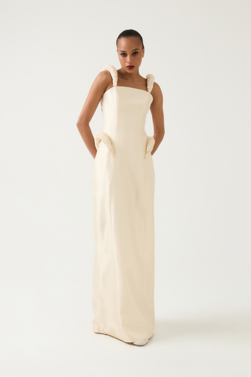 Aluf — ALUF - Vestido Pecci Off White