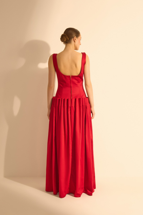 Aluf — VESTIDO PROSA VERMELHO