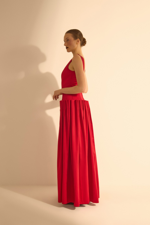 Aluf — VESTIDO PROSA VERMELHO