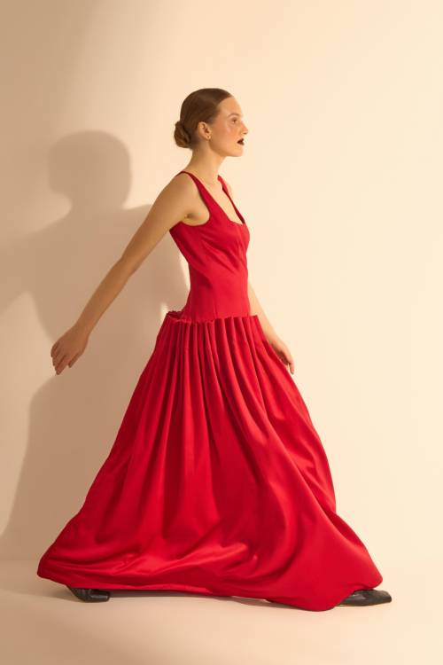 Aluf — VESTIDO PROSA VERMELHO