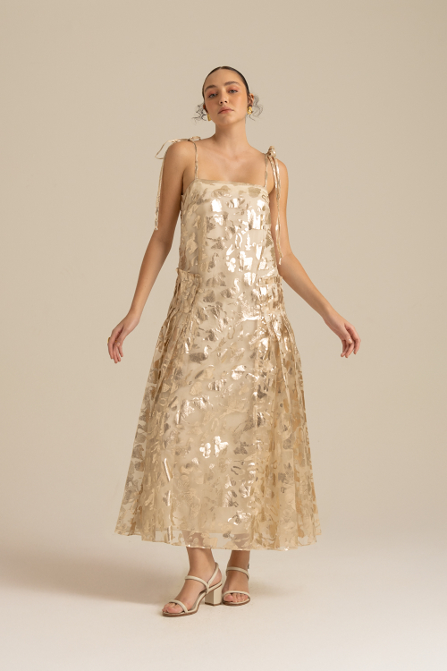 VESTIDO RELICÁRIO CHAMPANHE
