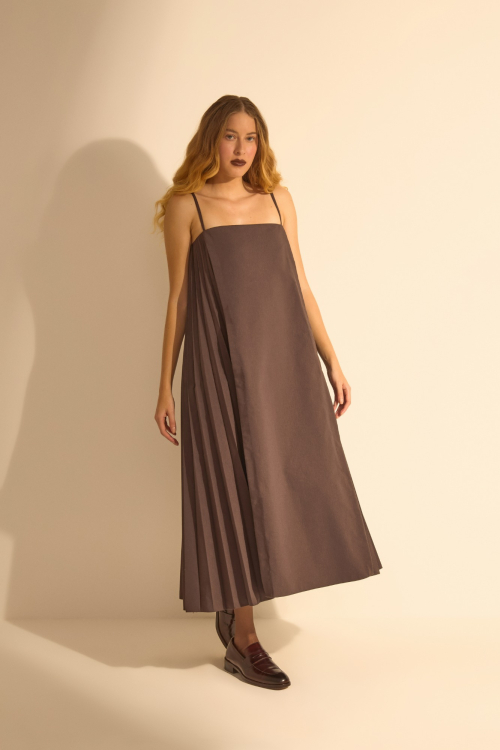 VESTIDO SOLEIL TABACO
