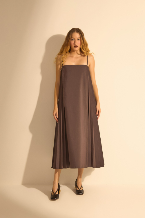 Aluf — VESTIDO SOLEIL TABACO