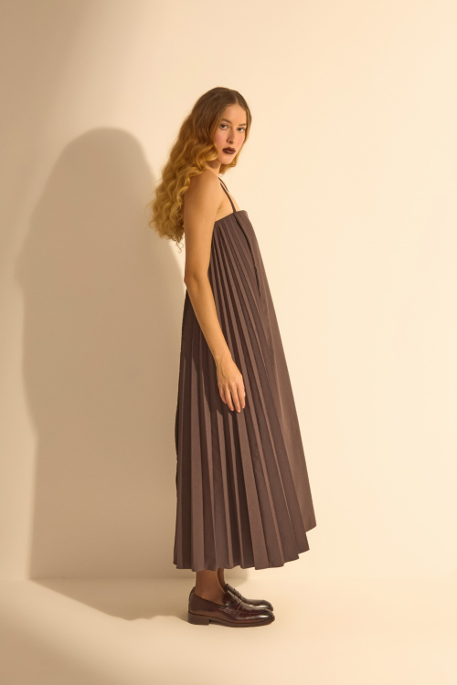 Aluf — VESTIDO SOLEIL TABACO